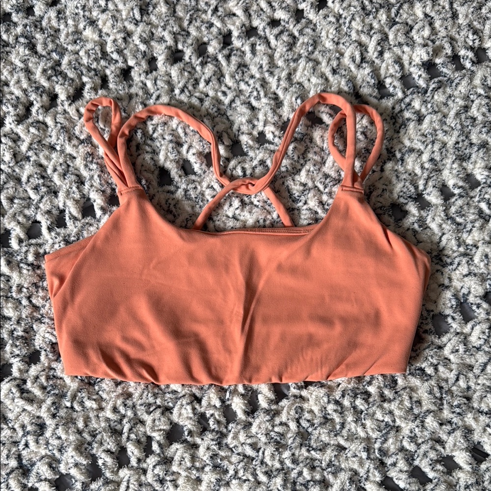 FLX Peach Strappy Athletic Top